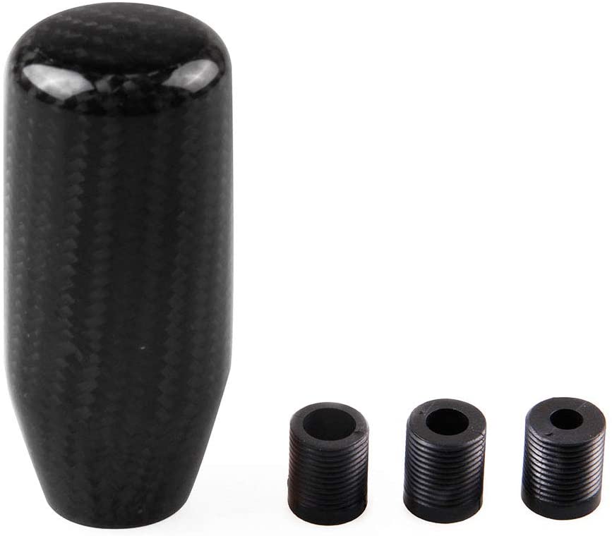 Give for Boyfriend Carbon Pattern Gear Shift Head with Gift Box Father/'s Gift Dad/'s Gift Round Aluminum Black Top10 Racing Automatic Shift Knob Universal Compatible with Button Automatic Transmission